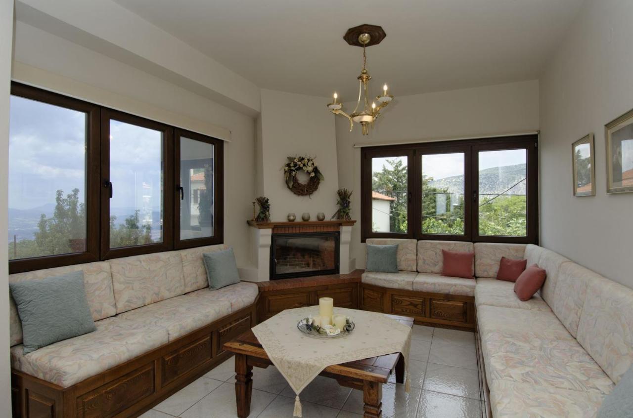 Iatrou House- Villa With Incredible View Portariá Exterior foto
